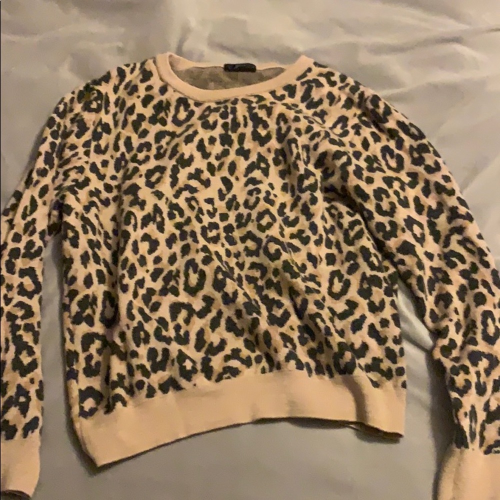 JCrew leopard sweater!